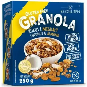 Granola Kokos i Migdał Bezglutenowa 250 g - Bezgluten