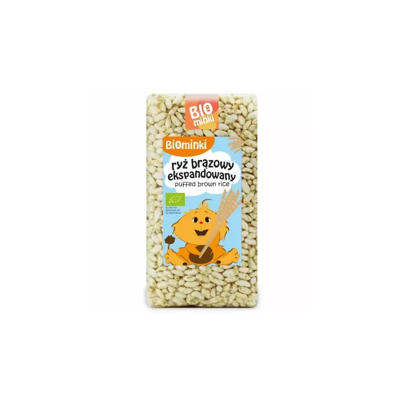 Ryż Brązowy Ekspandowany Bio 75 g - Biominki