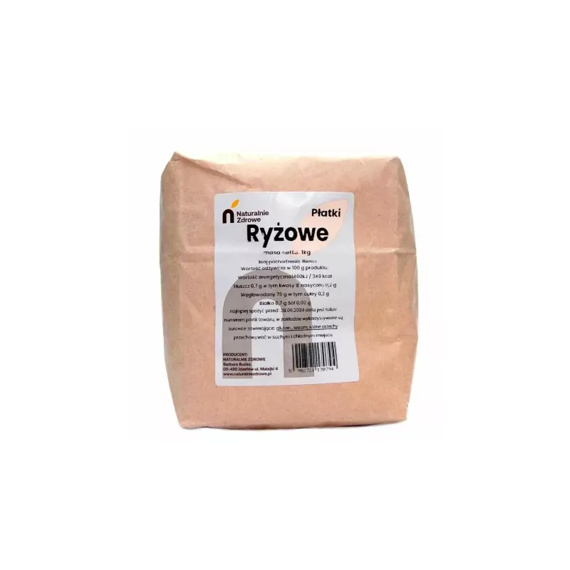 Płatki Ryżowe 1 kg - Naturalnie Zdrowe