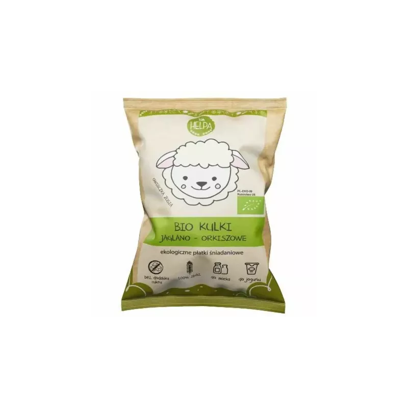 Kulki Jaglano - Orkiszowe Bez Dodatku Cukru Bio 160 g - Helpa