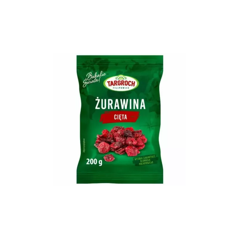 Żurawina Suszona Cięta 200 g - Targroch