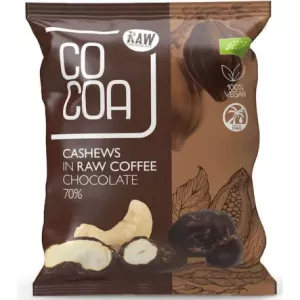 Orzechy Nerkowca w Czekoladzie Kawowej Bio 70 g - Cocoa