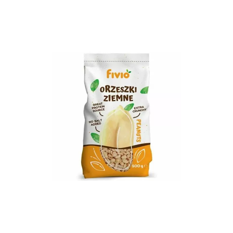 Orzeszki Ziemne Bez Dodatku Soli 500 g - Fivio