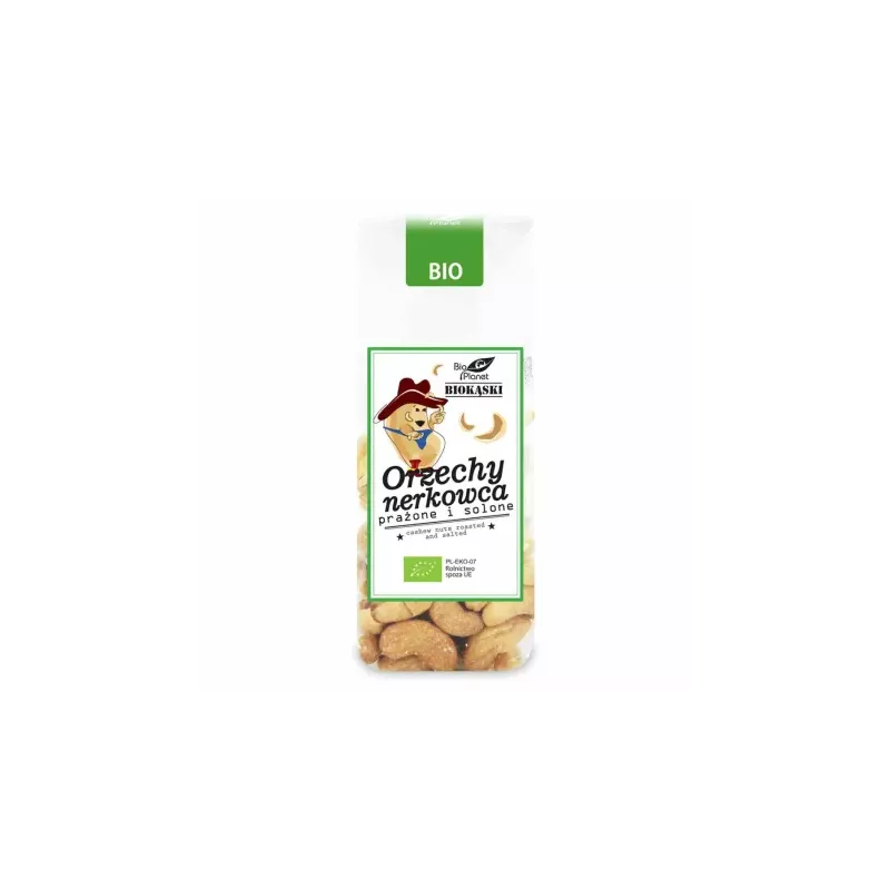 Orzechy Nerkowca Prażone i Solone Bio 100 g - Bio Planet