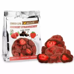 Chrupiące Truskawki w Czekoladzie do Kieszeni 60 g - Mixit