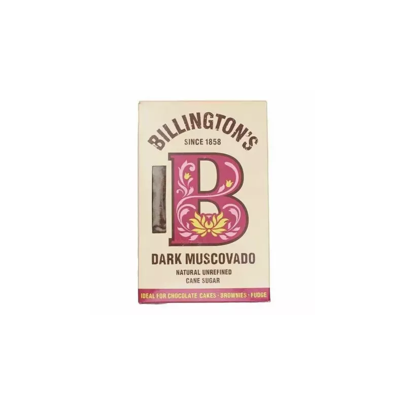 Nierafinowany Cukier Trzcinowy Muscovado Ciemny 500 g - Billington's