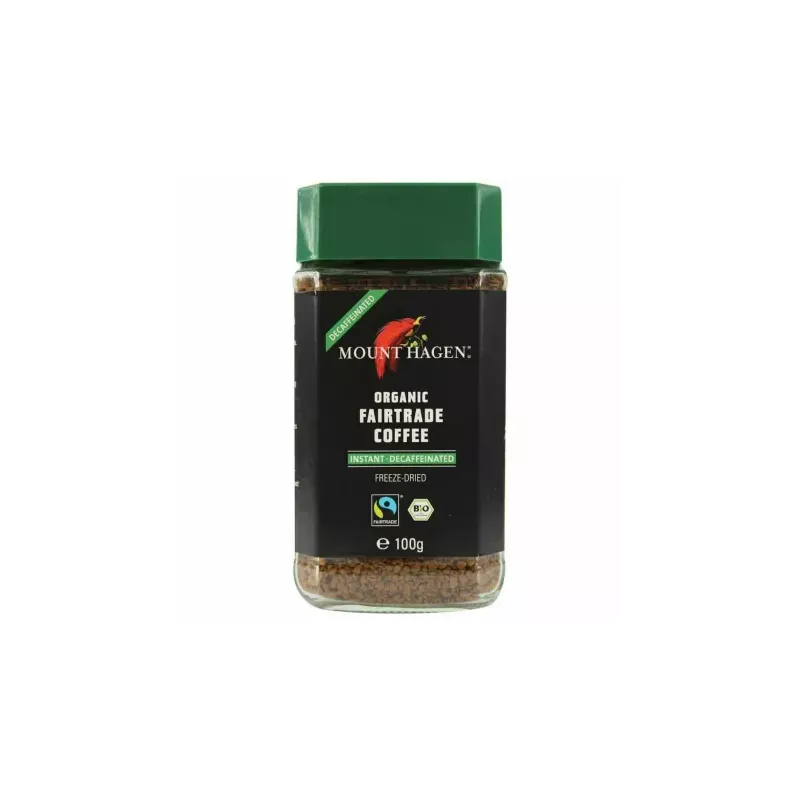Kawa Rozpuszczalna Bezkofeinowa Fair Trade Bio 100 g - Mount Hagen