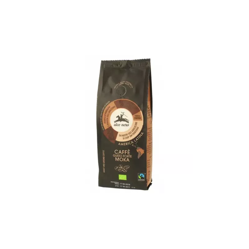 Kawa Arabica/Robusta Strong Fair Trade (Mielona) Bio 250 g - Alce Nero