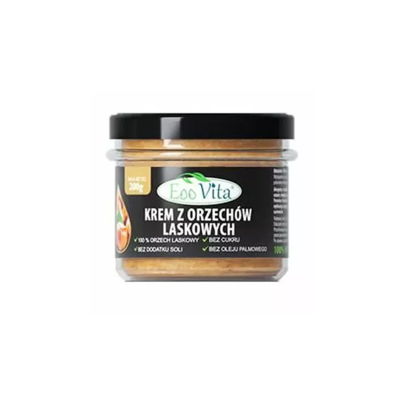 Krem Orzechy Laskowe 100% 200 g- EOOVITA
