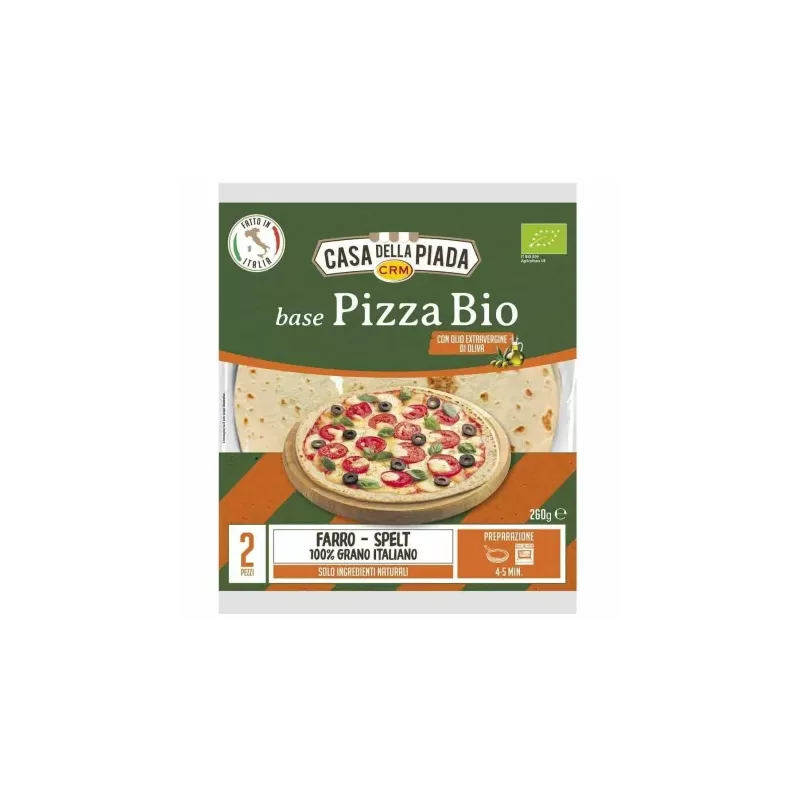 Spody do Pizzy Orkiszowe Bio 2 Sztuki (260 g) - Casa Della Piada
