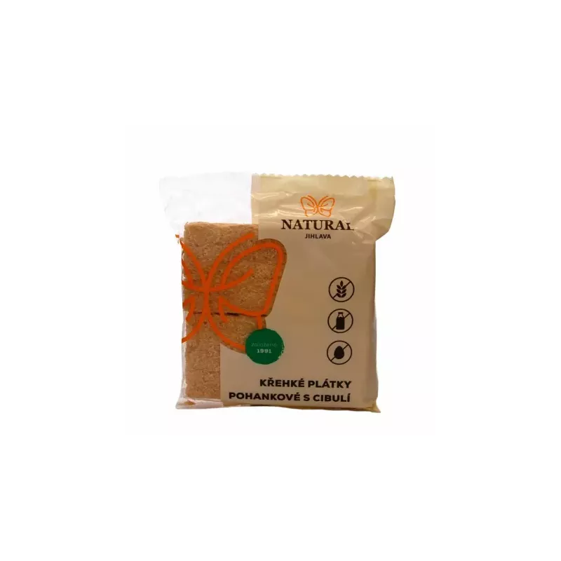 Chlebek Chrupki Gryczany z Cebulą 75 g - Natural