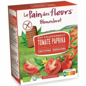 Pieczywo Chrupkie Pomidorowo - Paprykowe Bezglutenowe Bio 150 g - Le Pain Des Fleurs
