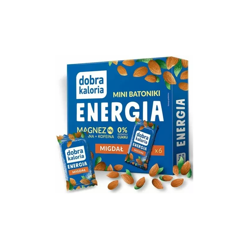 Mini Batoniki Energia Migdał 102 g (6x 17 g) - Dobra Kaloria