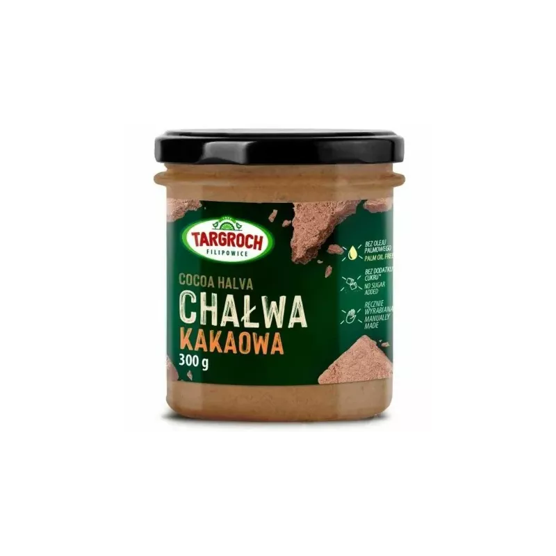 Chałwa Kakaowa Bez Dodatku Cukru 300 g - Targroch