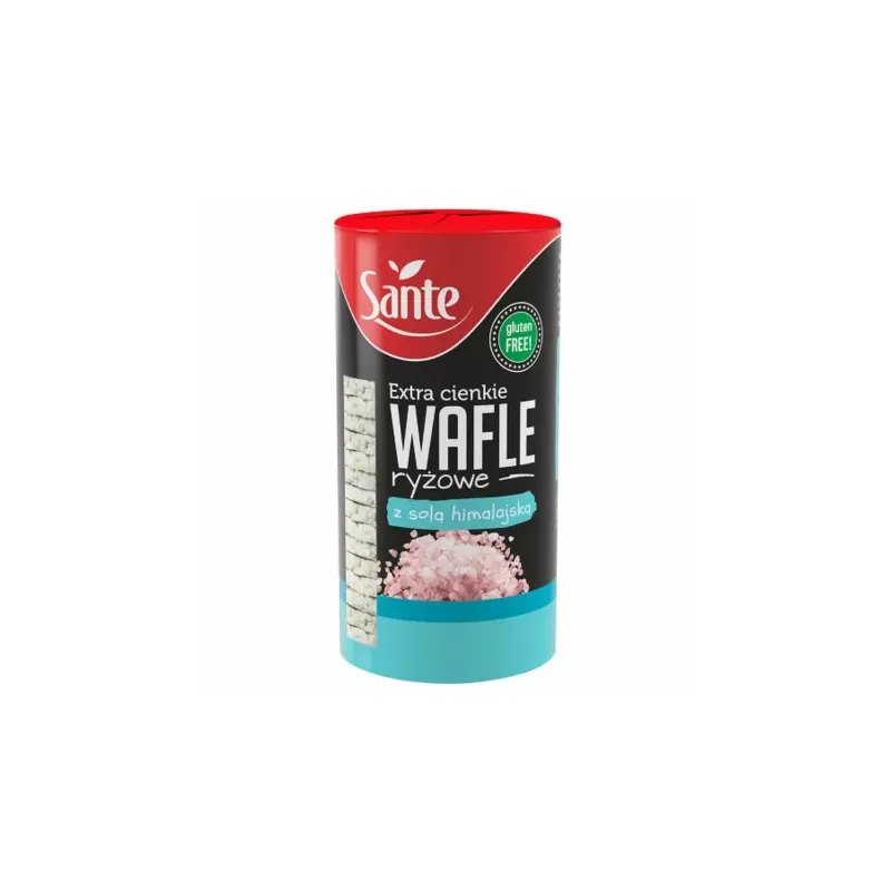 Extra Cienkie Wafle Ryżowe z Solą Himalajską Bezglutenowe 110 g - Sante
