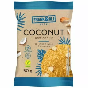 Ciasteczko Kokosowe z Migdałami Bezglutenowe Bez Dodatku Cukru 50 g - Frank&Oli