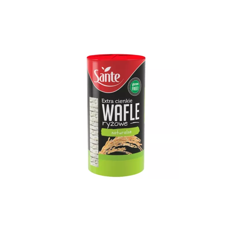 Extra Cienkie Wafle Ryżowe Naturalne Bezglutenowe 110 g - Sante