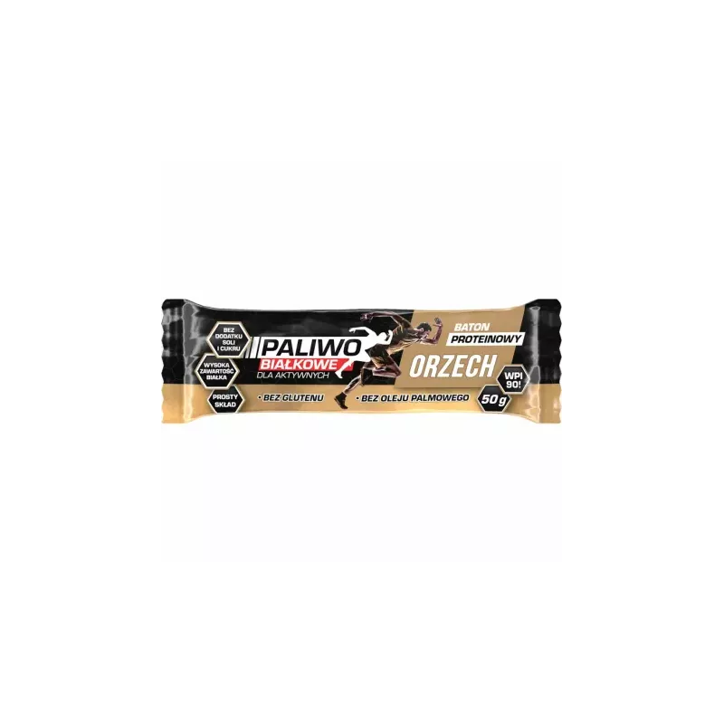 Baton Proteinowy Orzech+ Olej MCT 50 g - Paliwo dla Aktywnych