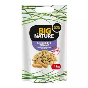Orzechy Ziemne Prażone Niesolone Połówki 1 kg - Big Nature