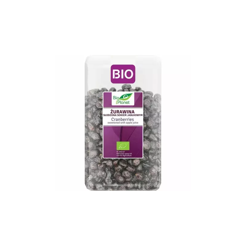 Żurawina Słodzona Sokiem Jabłkowym Bio 1 kg - Bio Planet
