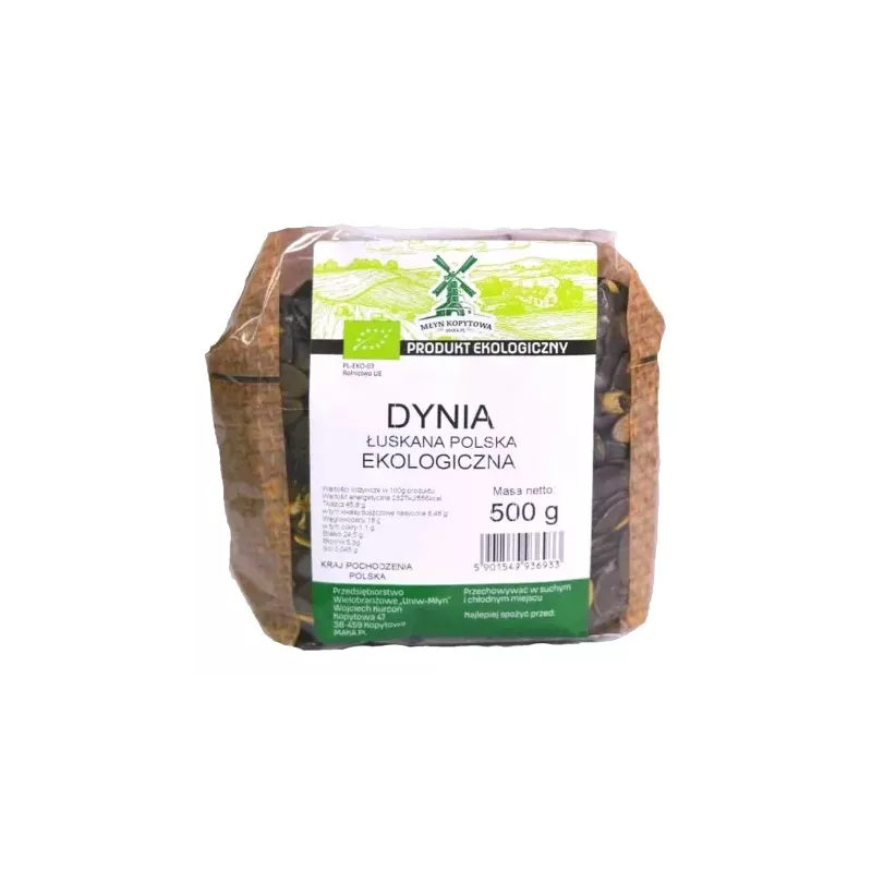 Pestki Dyni Polskie BIO 500 g - Młyn Kopytowa