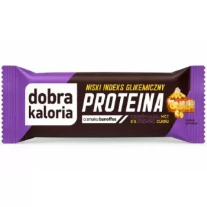 Baton PROTEINA o Smaku Banoffee Niskie IG 45 g - Dobra Kaloria