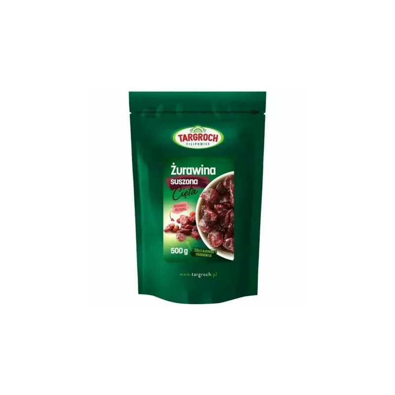 Żurawina Suszona Cięta Słodzona 500 g - Targroch