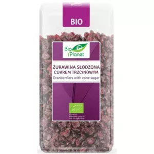 Żurawina Słodzona Cukrem Trzcinowym Bio 400 g - Bio Planet