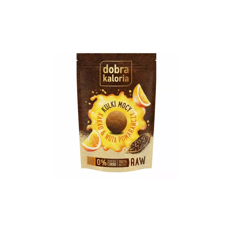 Kulki Mocy Kakao i Nuta Pomarańczy 65 g - Kubara