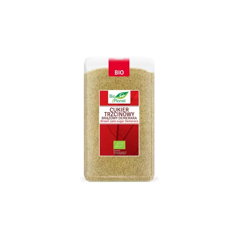 Cukier Trzcinowy Brązowy Bio 1 kg - Bio Planet