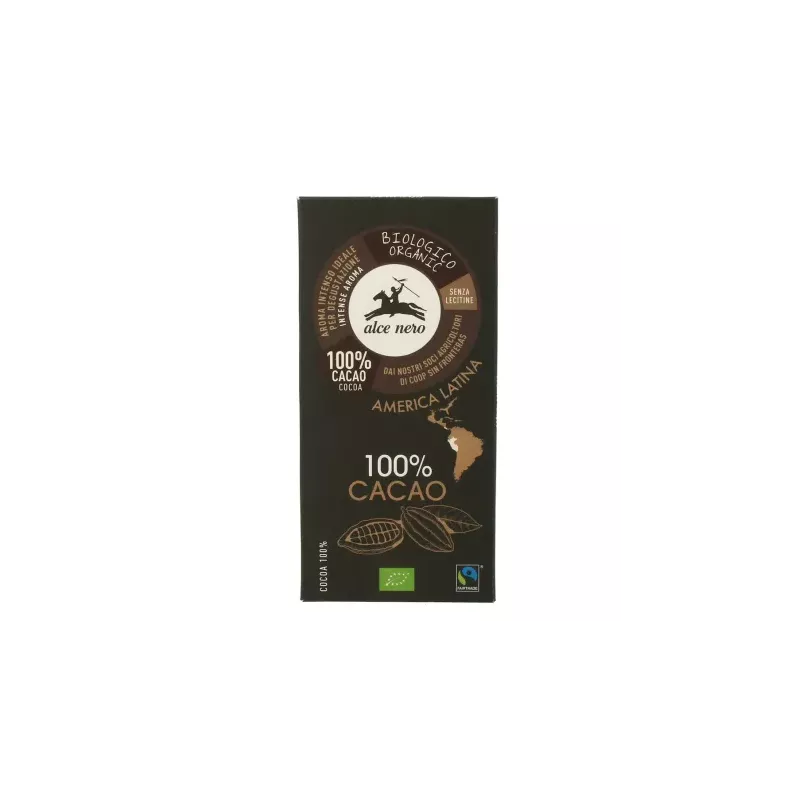 Tabliczka Gorzka 100% Kakao Bio 50 G - Alce Nero