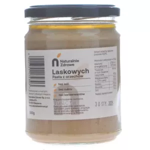Pasta z Orzechów Laskowych 500 g - Naturalnie Zdrowe