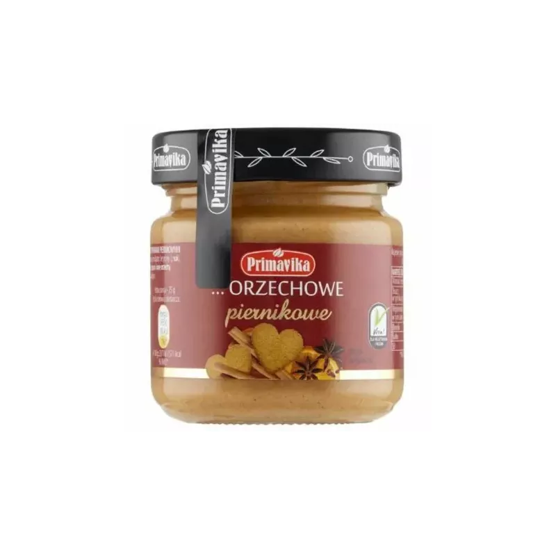 Krem z Orzeszków Arachidowych… Orzechowe Piernikowe Bezglutenowy 185 g - Primavika