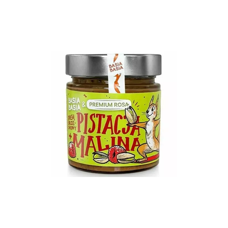 Krem Orzechowy z Pistacjami i Malinami 195 g - Basia Basia