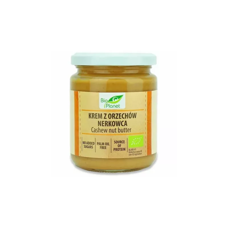 Krem z Prażonych Orzechów Nerkowca Bio 250 g - Bio Planet