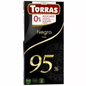Czekolada Gorzka 95% Kakao Bez Dodatku Cukru 75 g - Torras