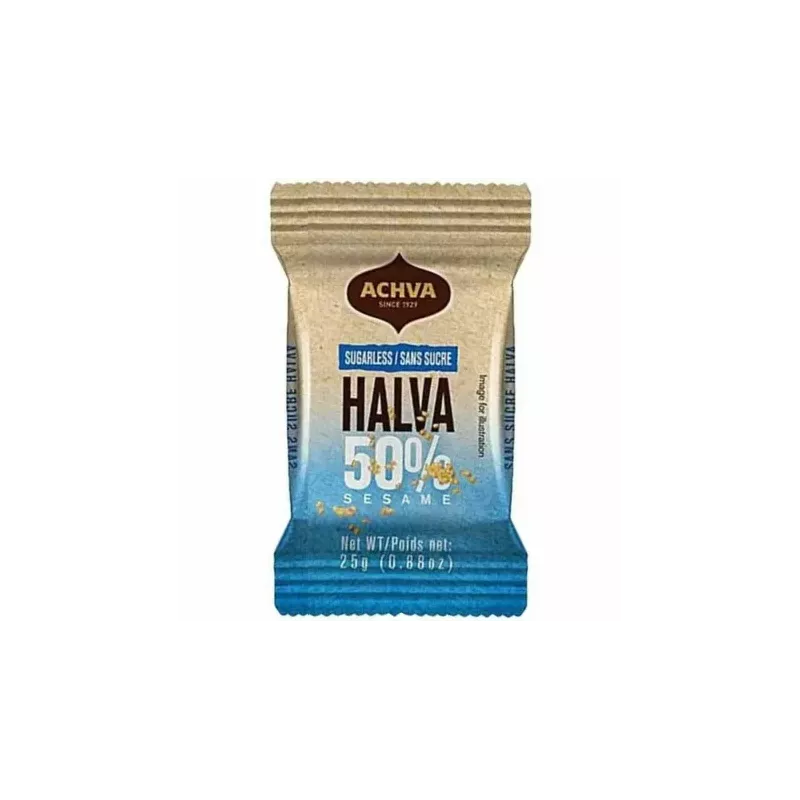 Chałwa Waniliowa Bez Dodatku Cukru 25 g - Achva