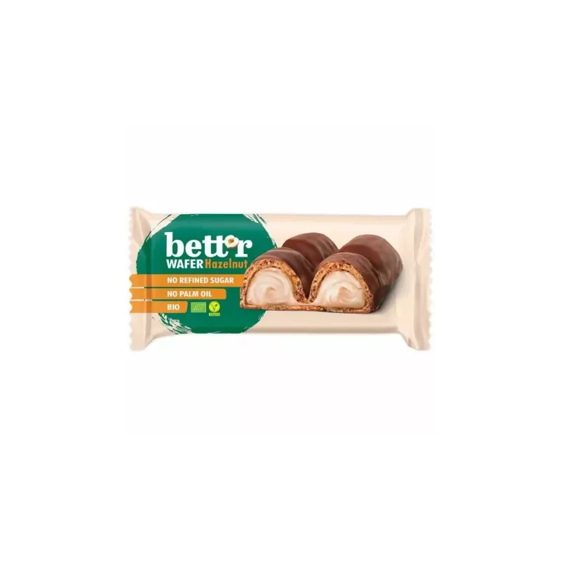Wafelek z Nadzieniem Orzechowym w Czekoladzie Bio 30 g - Bett'R