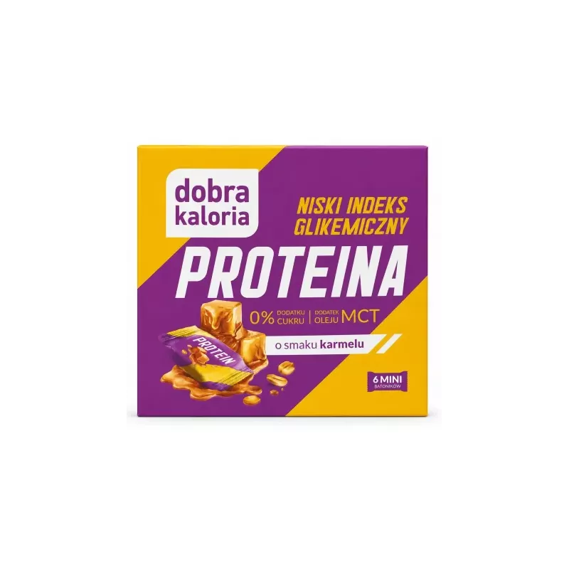 Mini Batoniki Proteina Karmel 102 g (6x 17 g) - Dobra Kaloria