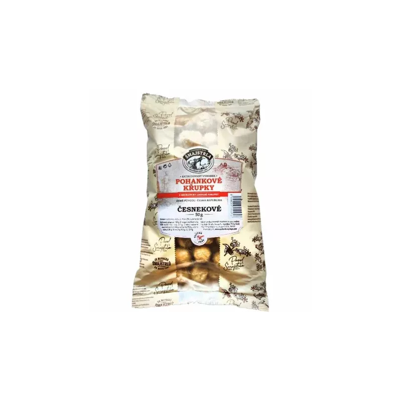Chrupki Gryczane Czosnkowe 50 g - Smajstrla