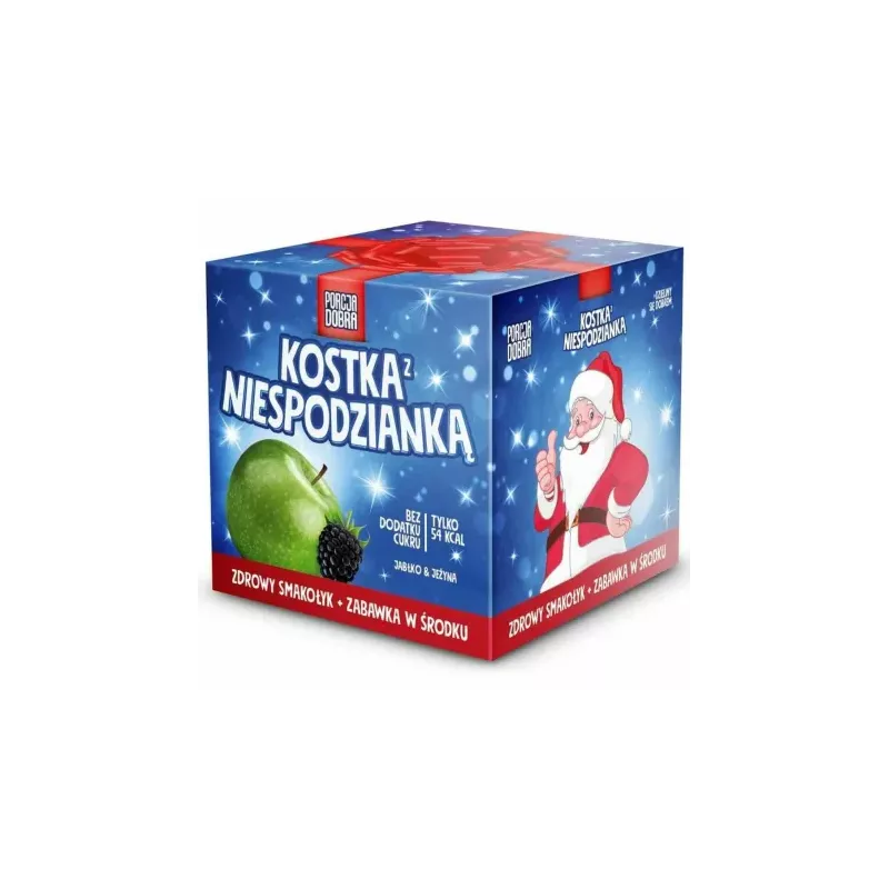 Kostka Świąteczna z Niespodzianką Jabłko i Jeżyna 16 g - Porcja Dobra