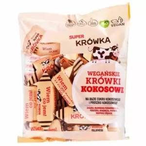 Krówki Wegańskie Kokosowe Bio 150 g - Super Krówka