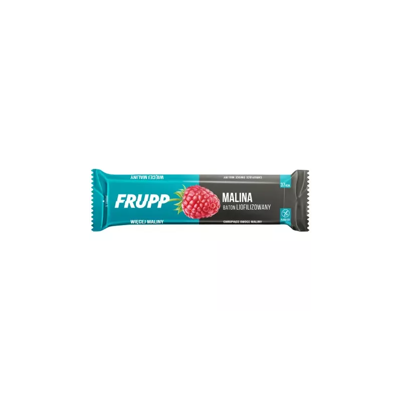 Baton Liofilizowany Malina Bezglutenowy Bez Dodatku Cukru 10 g - Frupp