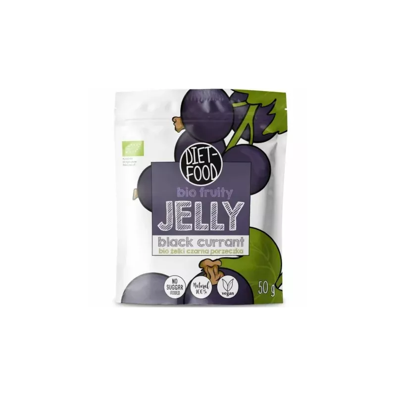 Żelki Czarna Porzeczka BIO 50 g - Diet Food