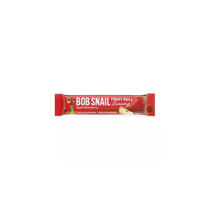Przekąska Jabłko i Truskawka ROLL LOOONG 15 g - Bob Snail