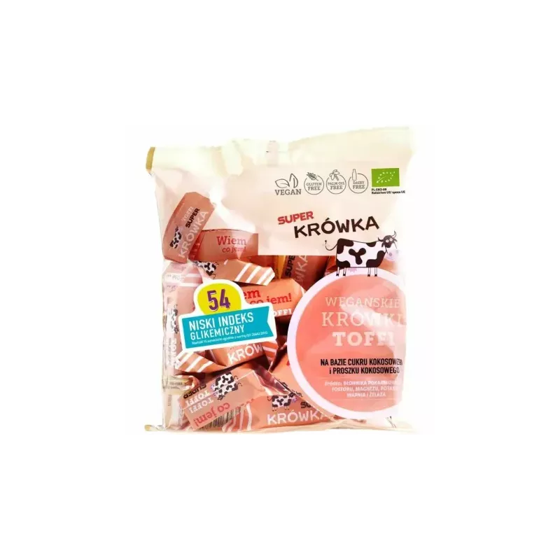 Krówki Wegańskie Toffi Bio 150 g - Super Krówka