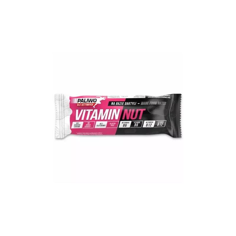 Baton Vitamin Nut z Witaminami B6 i B12 Bezglutenowy 50g