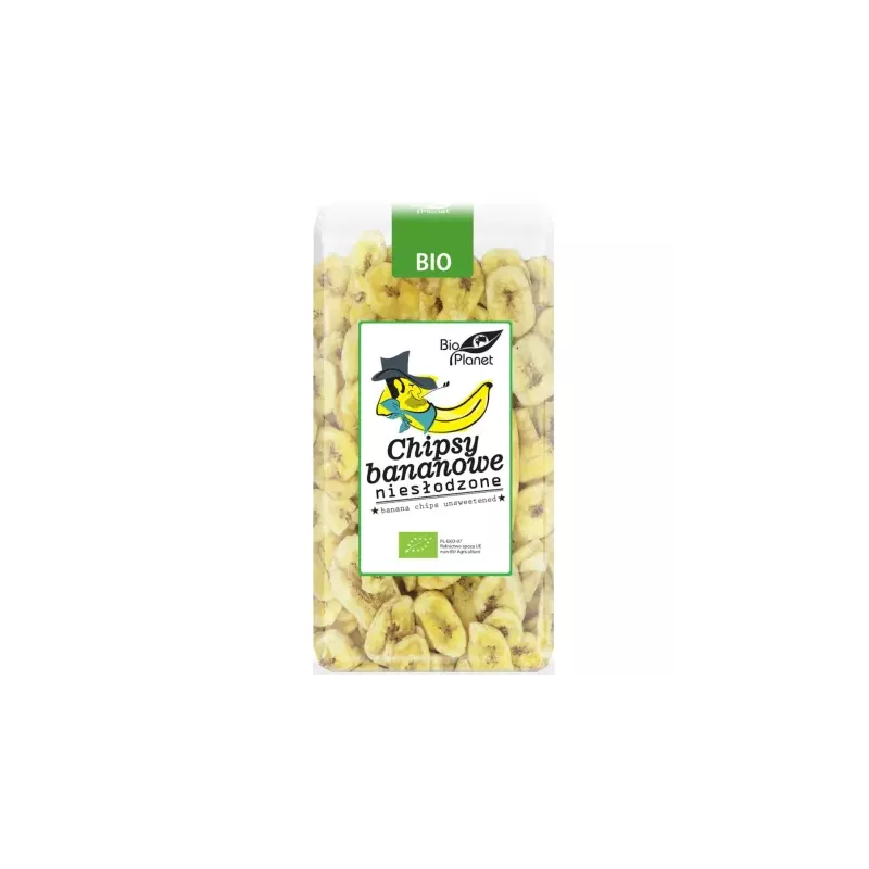 Chipsy Bananowe Niesłodzone Bio 350 g - Bio Planet