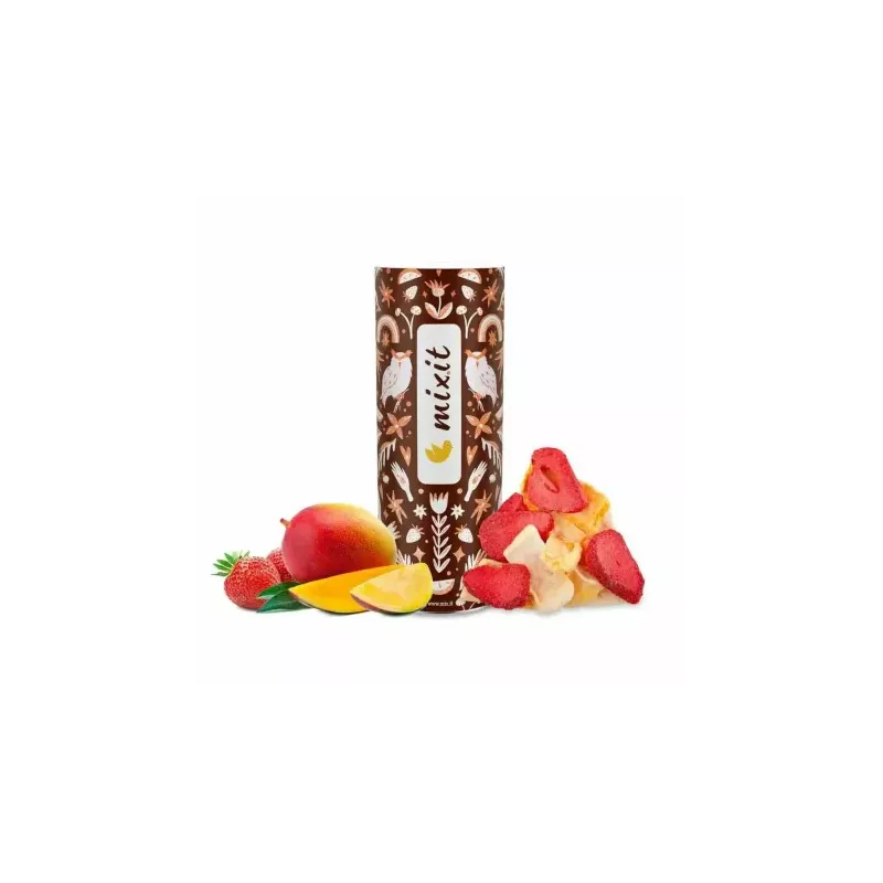 Duże Chrupiące Owoce Mango i Truskawka 140 g - Mixit