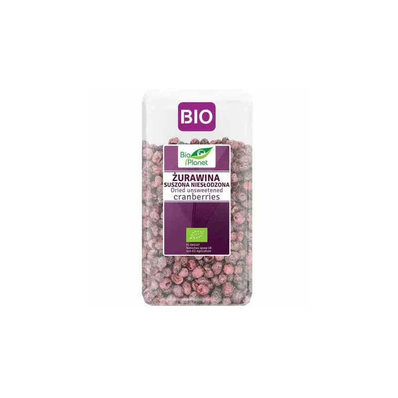 Żurawina Suszona Niesłodzona Bio 50 g - Bio Planet